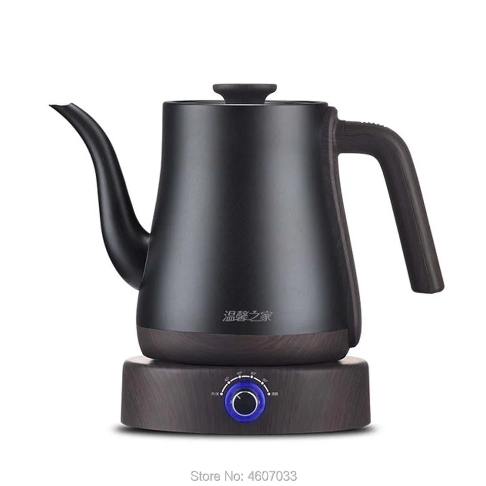 Stainless Steel kettle 1L coffee pot Variable frequency constant temperature adjustment electric Gooseneck long nozzle teapot enlarge