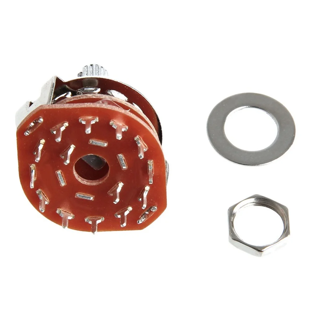 RS25 вал Панель Крепление 2P6T поворотный переключатель селектора полоса 2 полюса 6