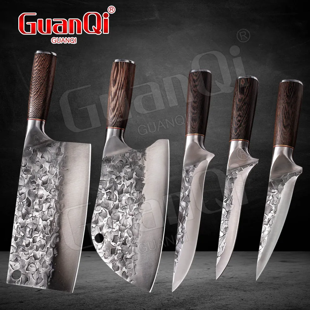 

Traditional Handmade Kitchen Knife Forged Bone Chopper Cleaver Stainless Steel Boning Knife Slaughter Special Knife Cooking Tool