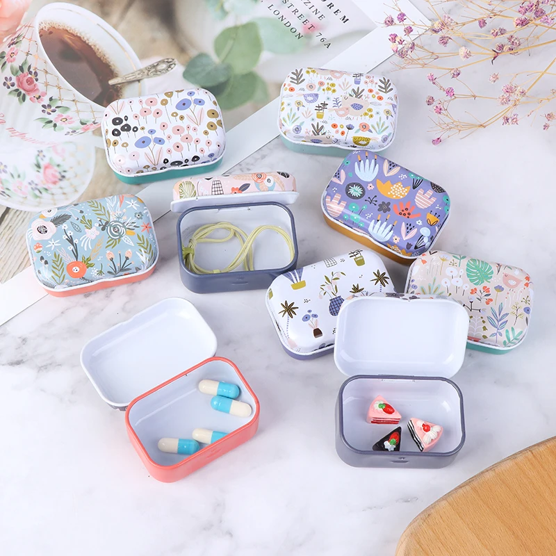 

Mini tin box sealed jar packing box jewelry, candy box small storage box cans coin earrings, House Decoration Collectables