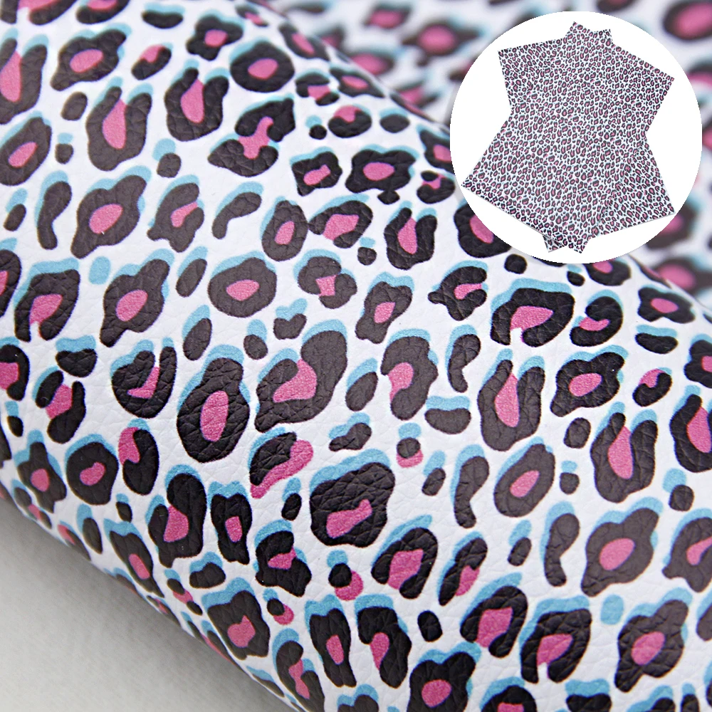 David accessories 20*33cm Dot Lychee искусственная Синтетическая кожа с принтом для волос лук DIY