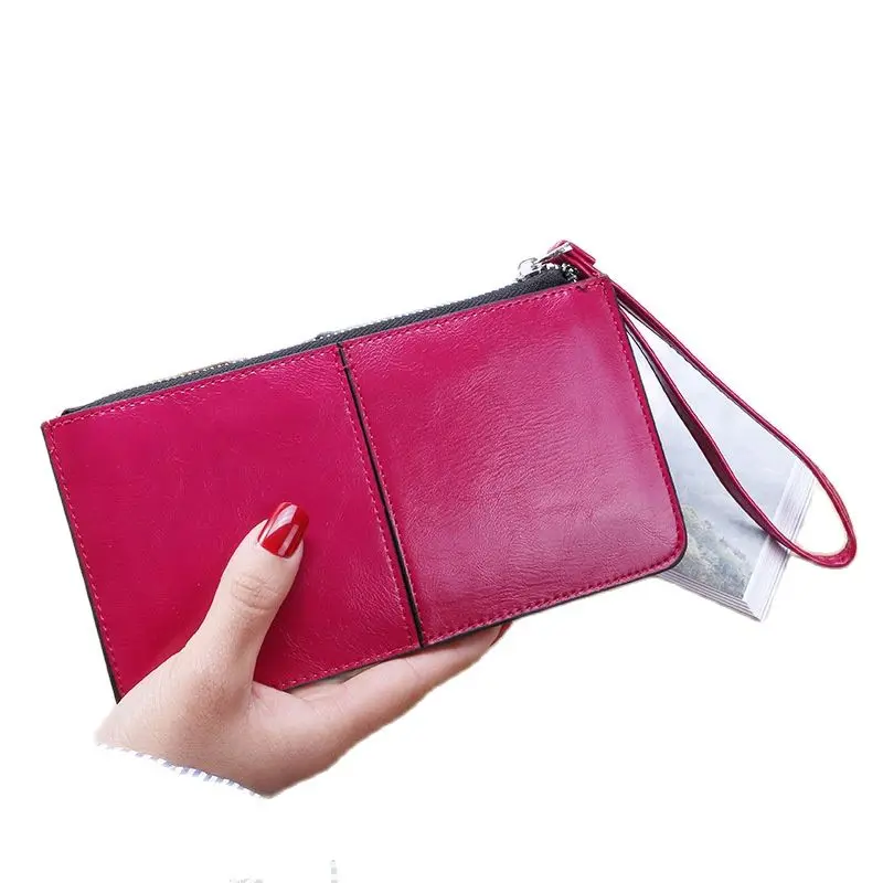 

New Fashion 2021 Women Office Lady PU Leather Long Purse Clutch Zipper Business Wallet Bag Card Holder Big Capacity Wallet