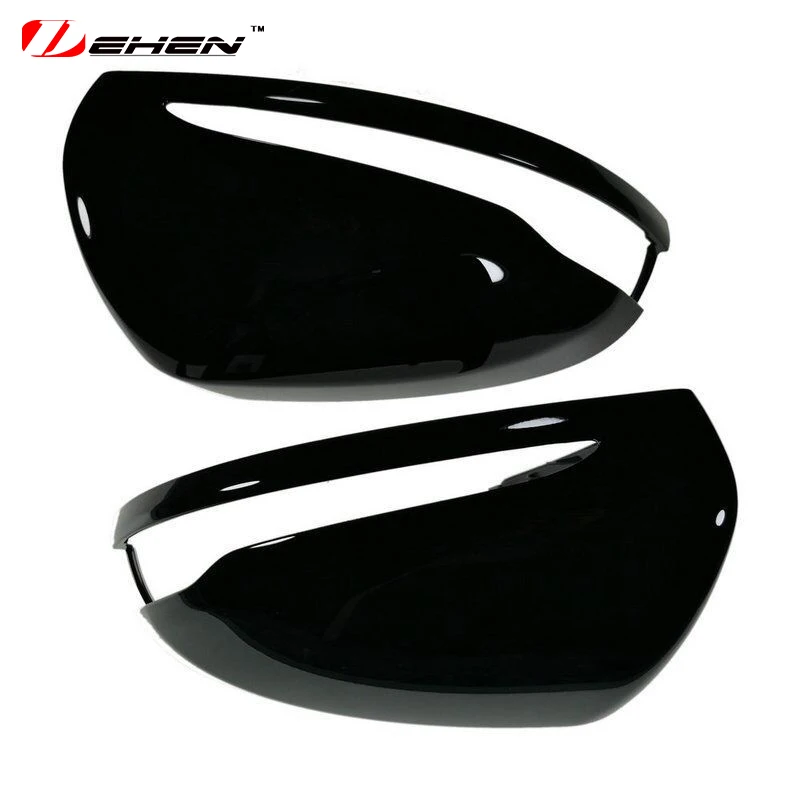 Черные боковые зеркальные колпачки для Mercedes Benz W205 W222 W213 W238 X205 X253 C217 C253 W253 W247, сменная крышка C S GLC E B класса AMG