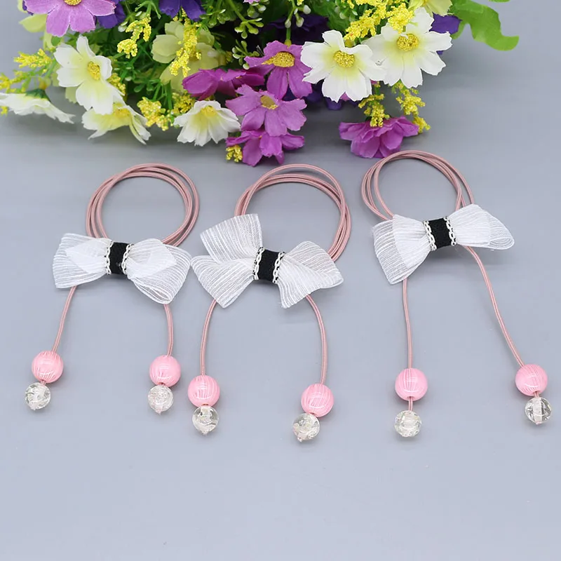 Оптовая продажа заколки для волос девочек головные уборы шелковые резинки