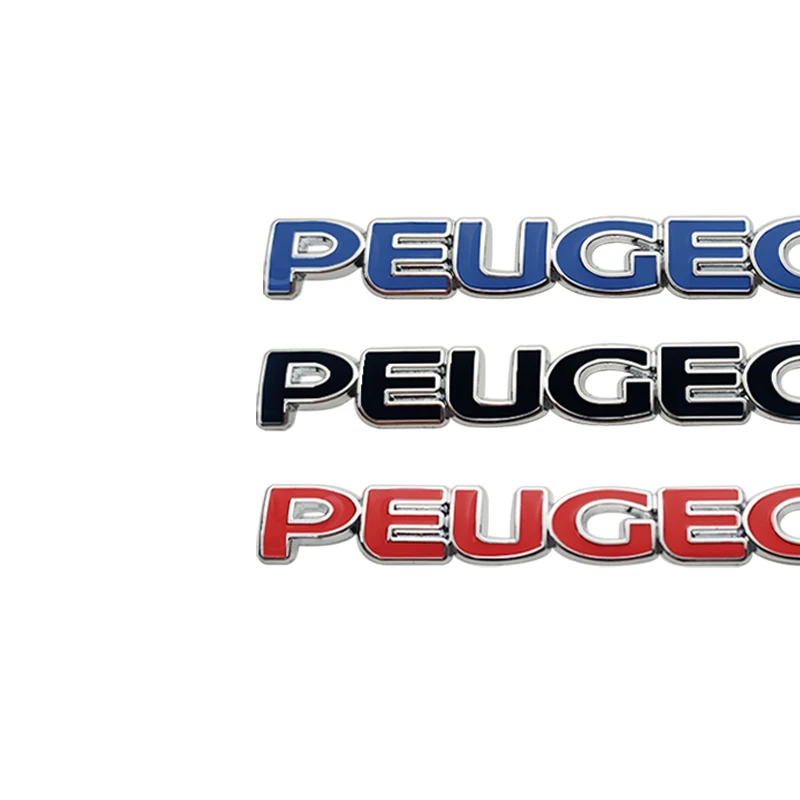 Новая Металлическая Автомобильная буква Задняя эмблема значок-наклейка для Peugeot
