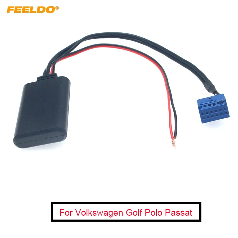 Автомобильный беспроводной Bluetooth модуль радио Aux кабель для Volkswagen Golf Polo Passat