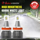 Светодиодная Автомобильная фара Bullvision H4 25000LM CSP Chip H7 H11 H9 H8 9005 9006 HB3 HB4 Дальний свет ближний свет Canbus без ошибок 6000K 12V 24V