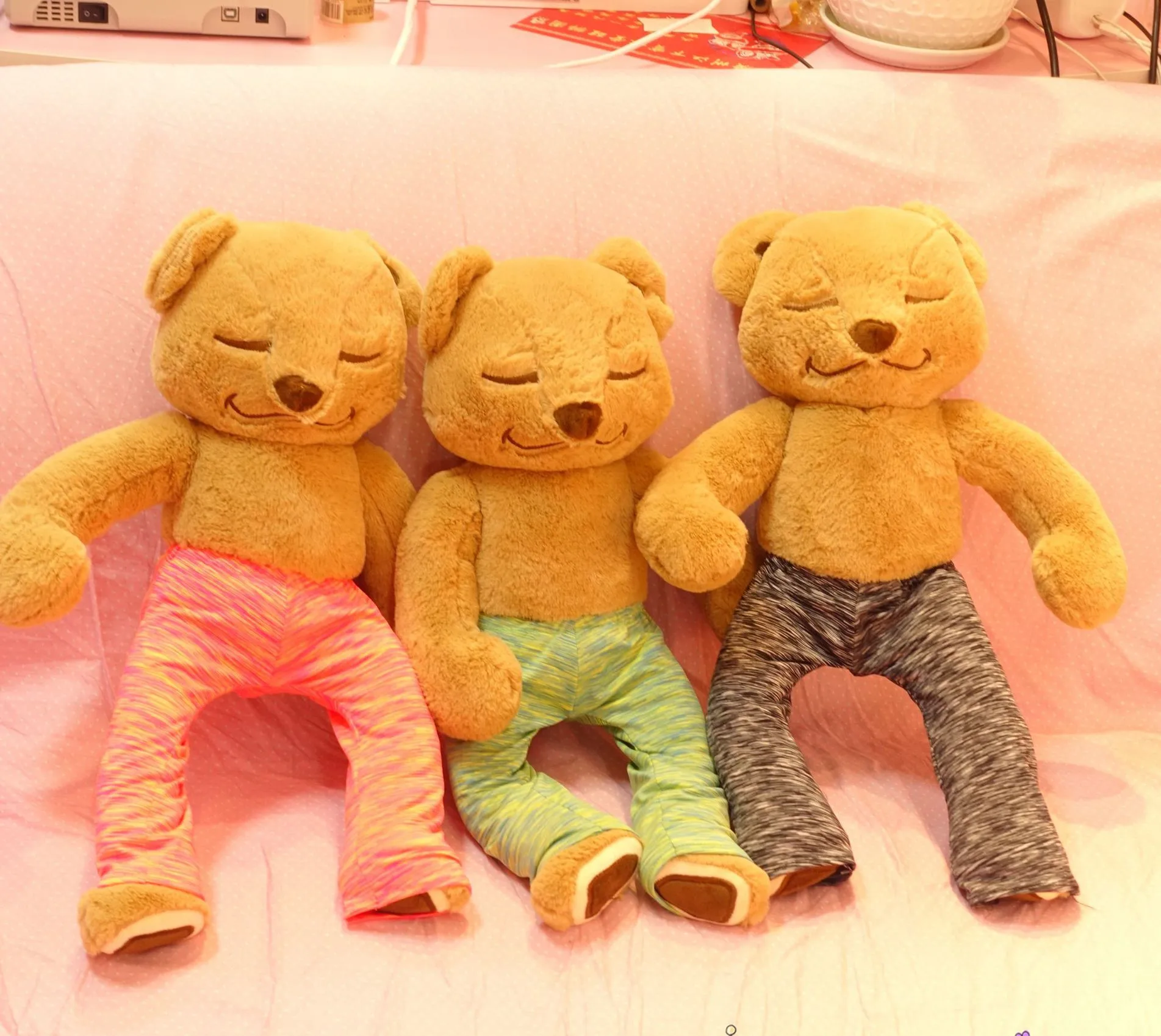 Медведь для йоги плюшевые игрушки детей огромный плюшевый медведь мягкое