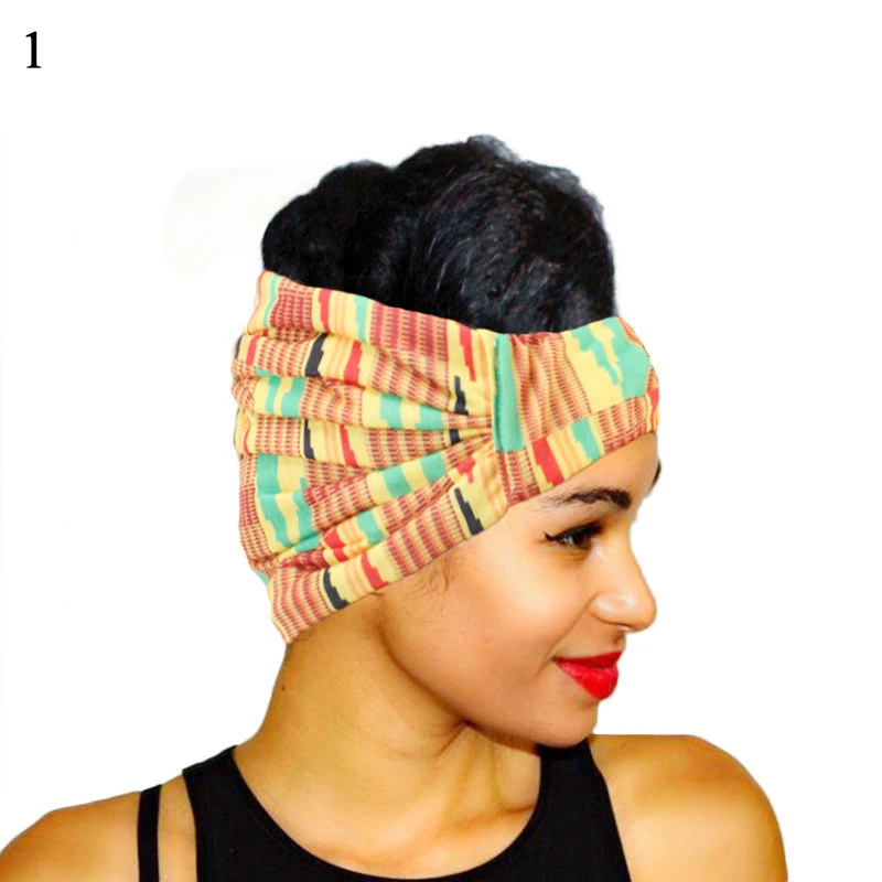 

Vintage Women Flower Headband Bohemian Elastic Hairbands Cross Knot Turban wide Stretch Girls Hairband Hair Band Accessories
