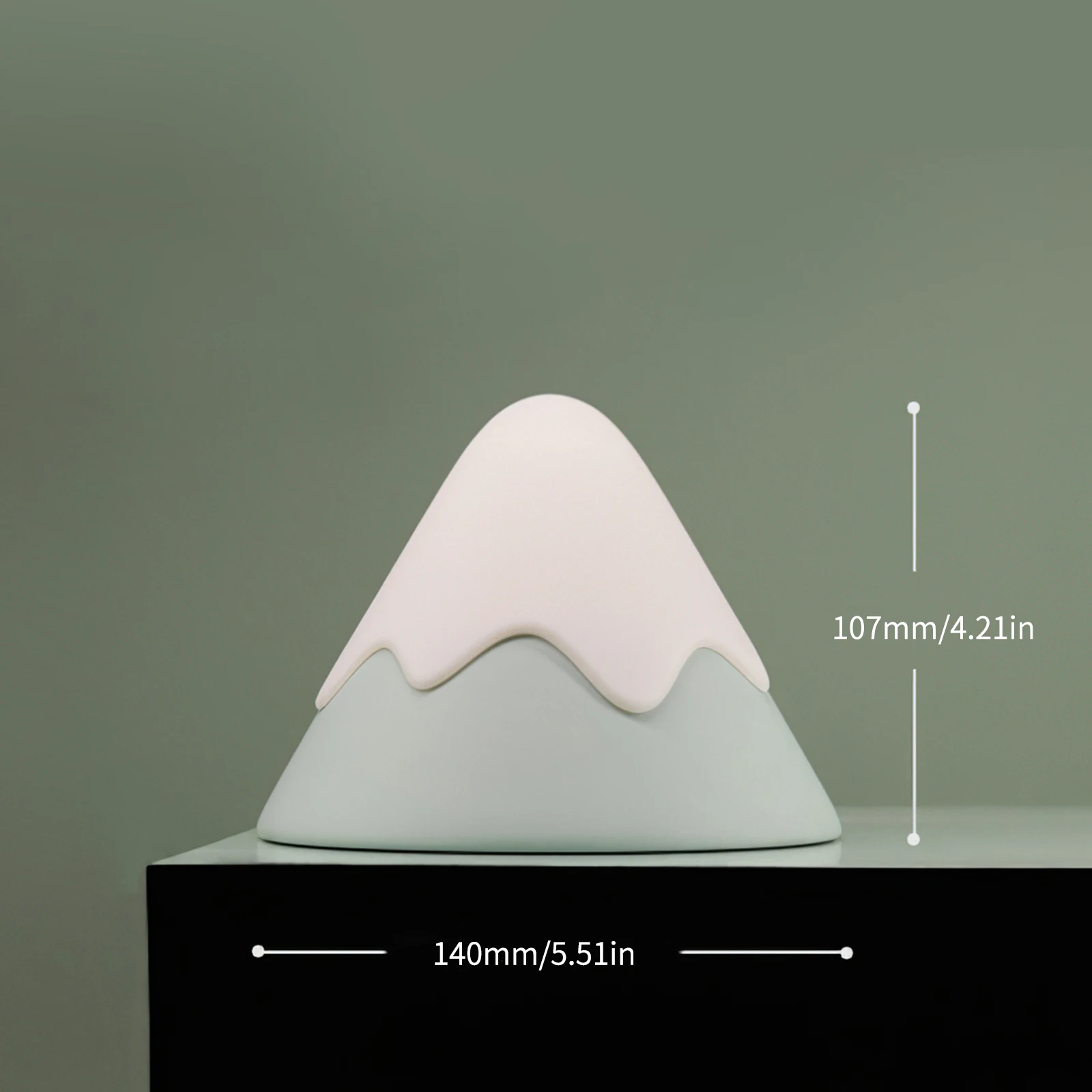 

New Exotic Snow Mountain Voice Control Sensor USB Charging LED Night Light Christmas Decoration Children Bedroom Gift Night Lamp