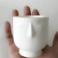 small face vase mold silicone candlestick ashtray concrete flower pot mould diy resin craft making tools