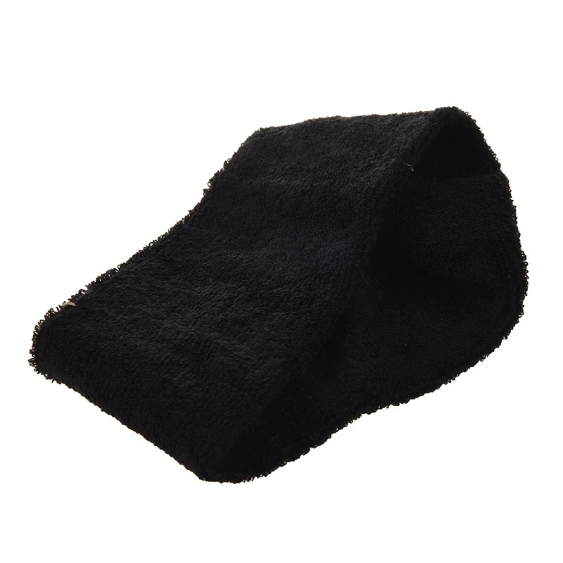 Взрослый Terrycloth эластичная повязка на голову для тенниса цвет черный|Головная