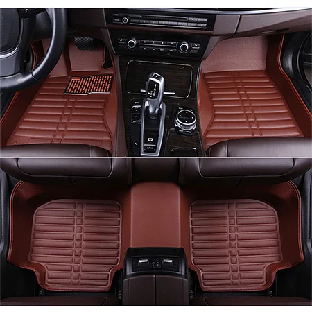 Новые Индивидуальные автомобильные коврики для Honda все модели CRV XRV Odyssey Jazz City crosstour городская видеокамера сrider vezel fit Accord автомобильные коврики - Название цвета: Coffee