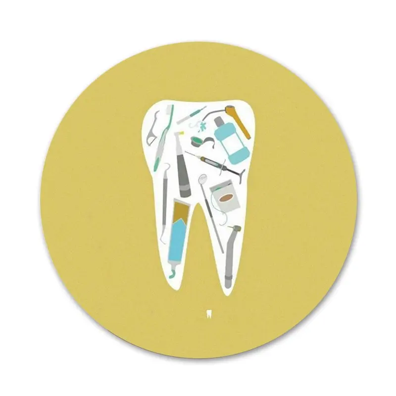 Значки с врачом дантистом стетоскопом зубами инъекциями значки металлические