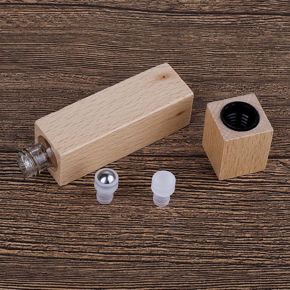 5 мл 10 стеклянные бутылки для эфирного масла в рулоне с шариком из нержавеющей