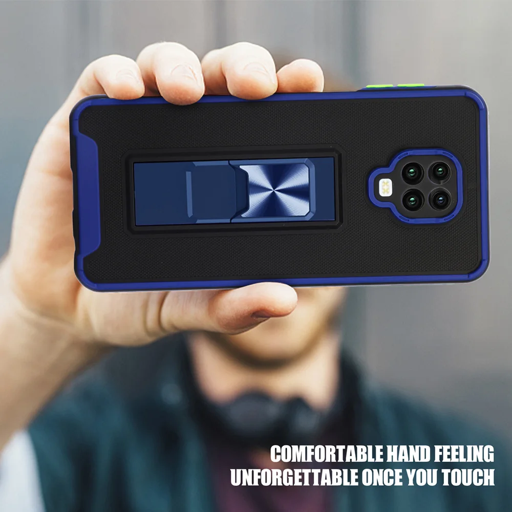 Противоударный армированный чехол KEYSION для Xiaomi Redmi Note 10 Pro 10S чехол-подставка