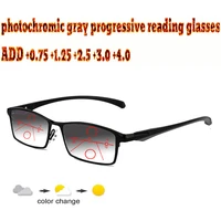 photochromic progressive multifocal reading glasses business men full frame comfort tr90 1 0 1 5 1 75 2 0 2 5 3 3 5 4