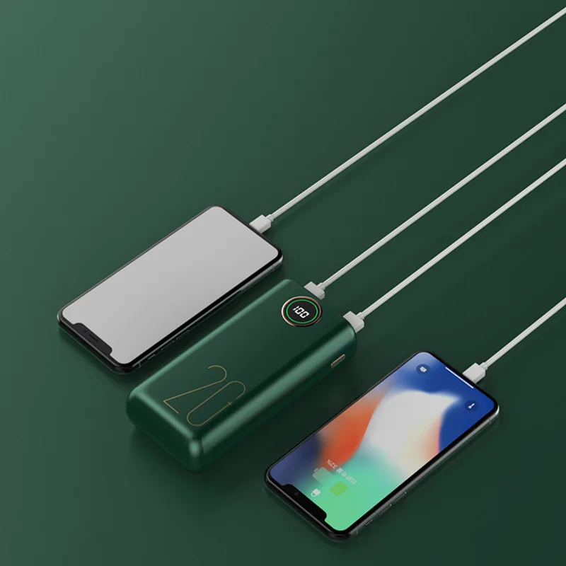 

New 10000mAh power bank, ultra-thin digital display dual-output mobile phone power bank