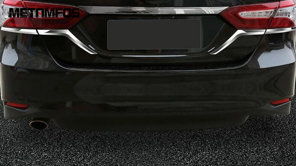 For Toyota Camry XV70 LE XLE 2017-2019 2020 Chrome Rear Light Lamp Taillamp Strip Molding Trim Exterior Accessories Car Styling |