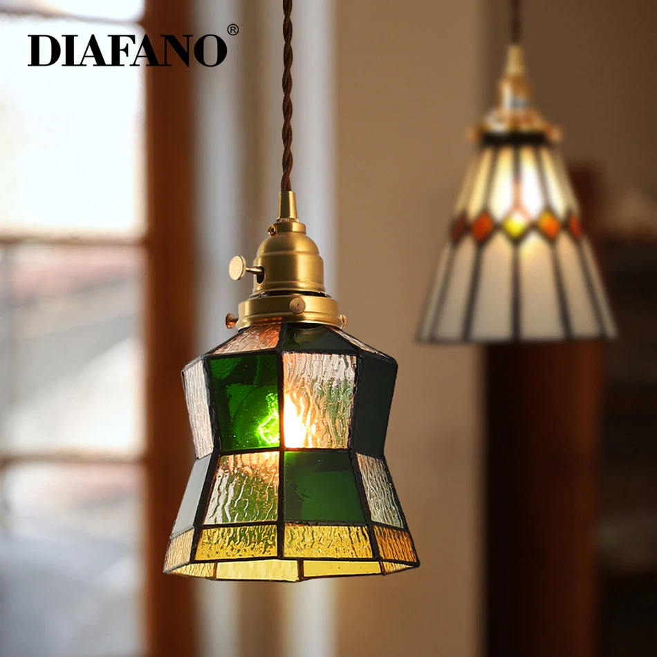 Цветной стеклянный светодиодный подвесной светильник 4 Вт 110 220 В|Подвесные