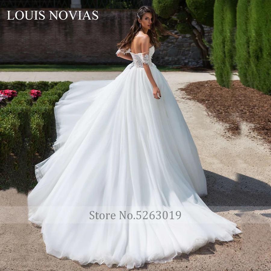 Сексуальное свадебное платье Louis Novias новый дизайн легкое украшенное бусинами