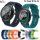 Силиконовый ремешок BEHUA для Xiaomi Mibro Air Smart Watch Band 20 мм, ремешок для Huami Amazfit Bip S Lite  Realme