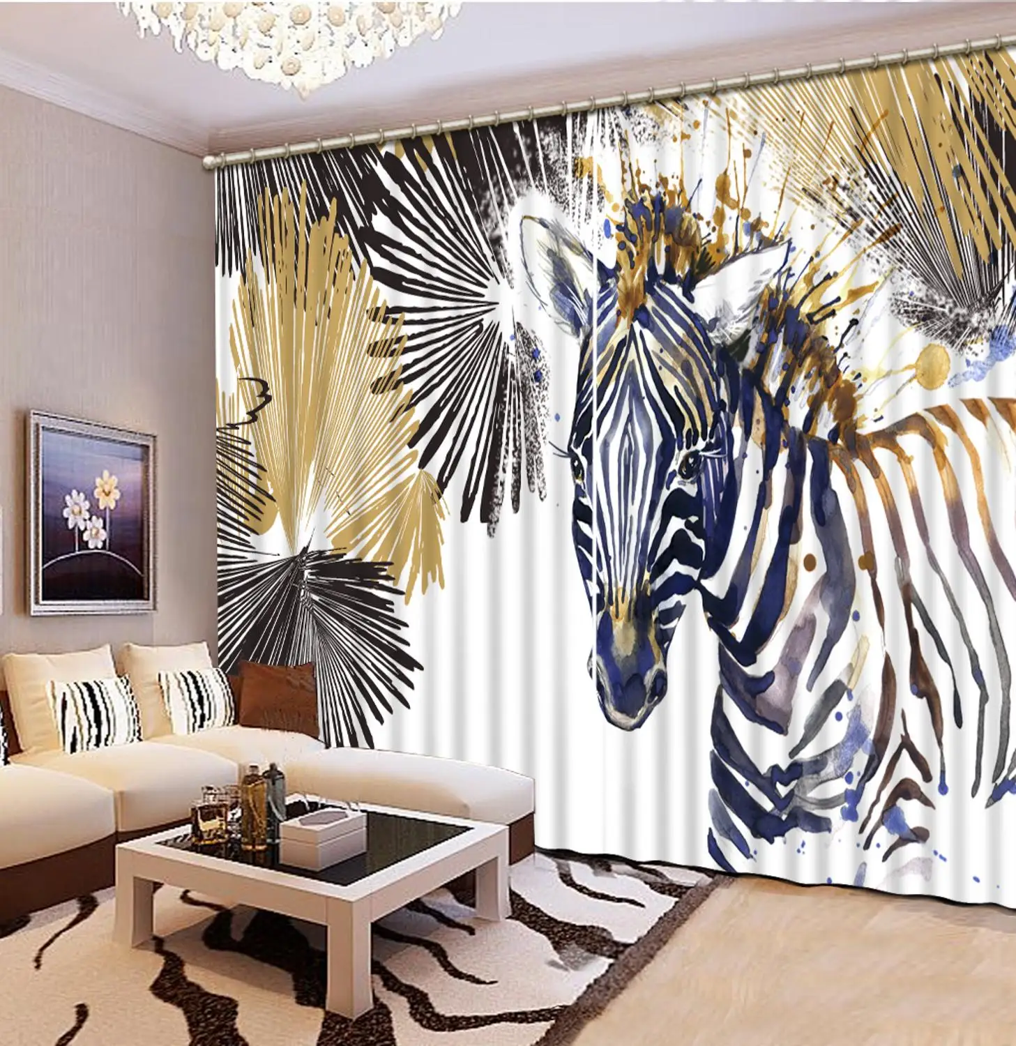 Украшение занавеска 3D животное гостиная спальня Конференц-зал гостиницы