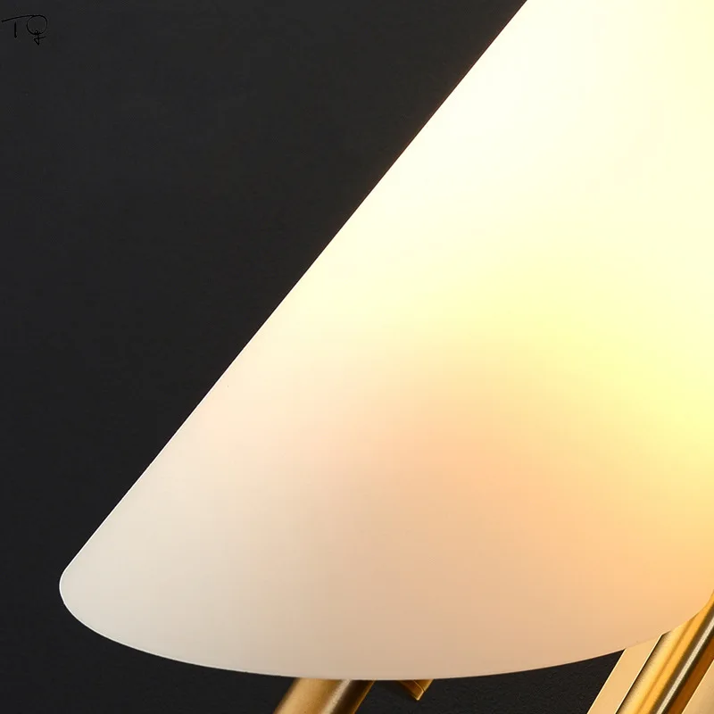 

Post-Modern Designer Luxury Glass Copper Wall Lamp Led E14 Bedroom Living Room Decoration Background Study Corridor Stairs