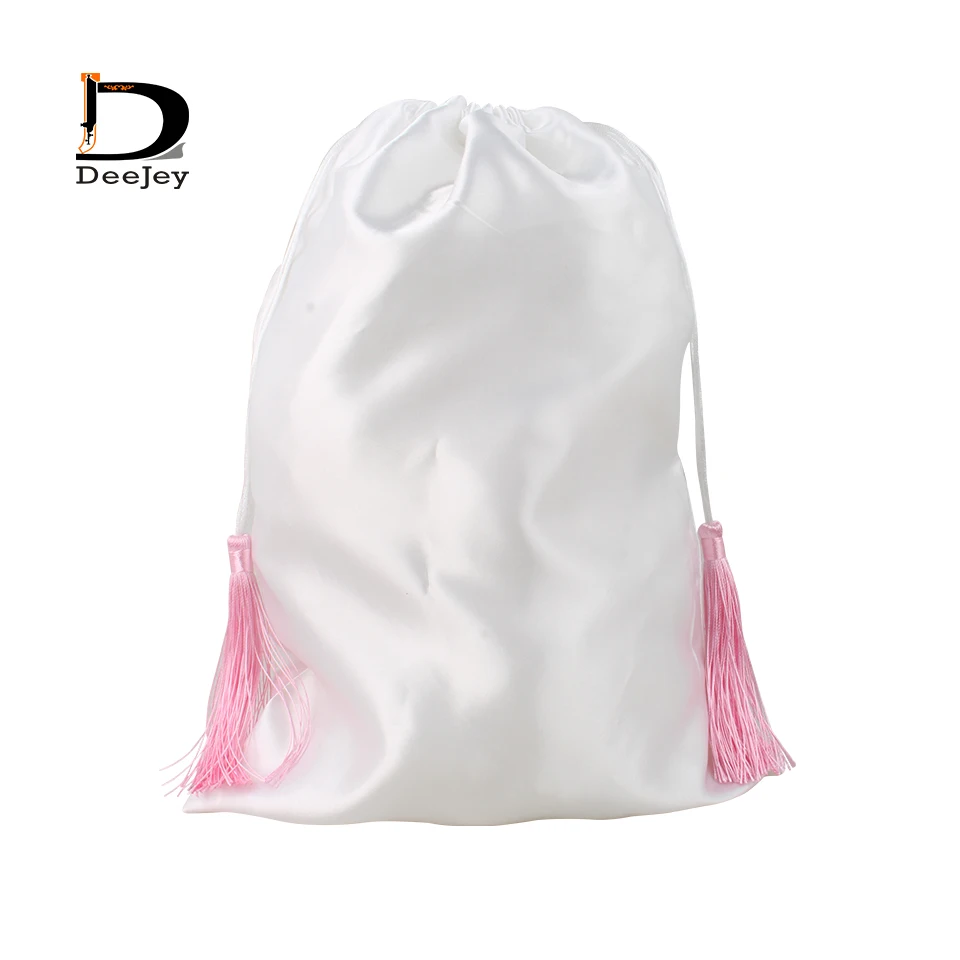 28x40 см Чистый Белый Розовый Черный натуральные волосы упаковка атласная шелковая