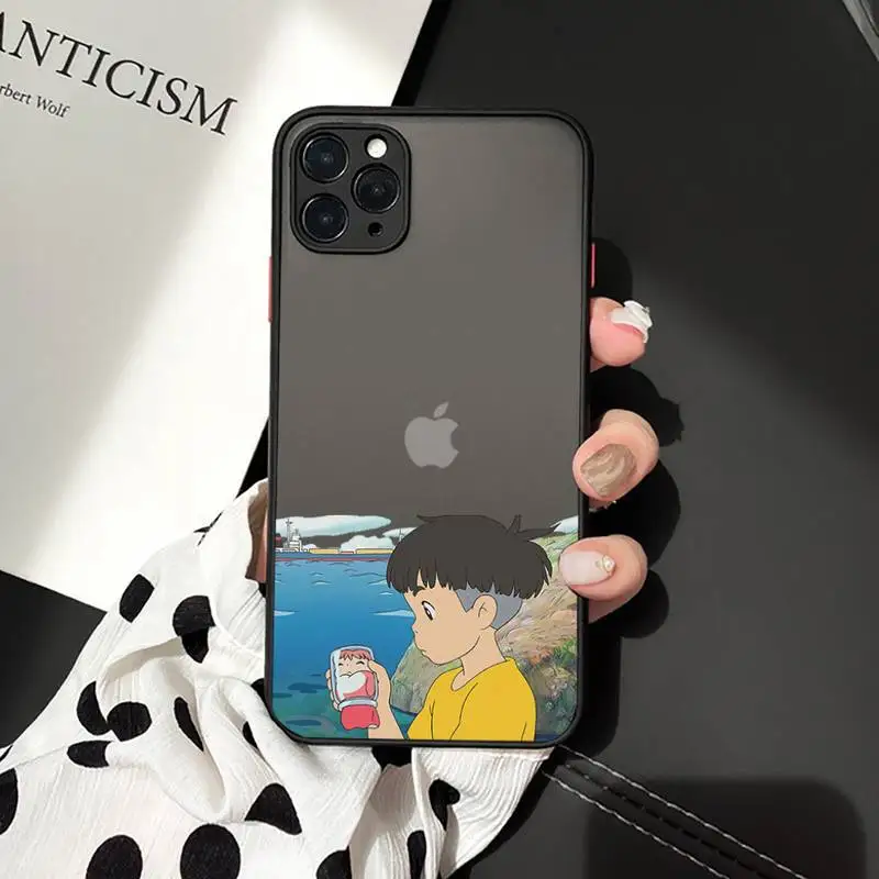 

Ponyo on the Cliff Phone Case For iphone 12 11 7 8 plus mini x xs xr pro max matte transparent cover