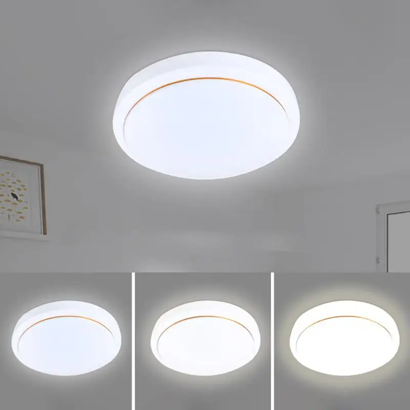 Luces LED de techo de 34cm, iluminación moderna y ultrafina, lámpara montada en superficie de 18W, 24W, 30W, 36W, para sala de estar, dormitorio, cocina