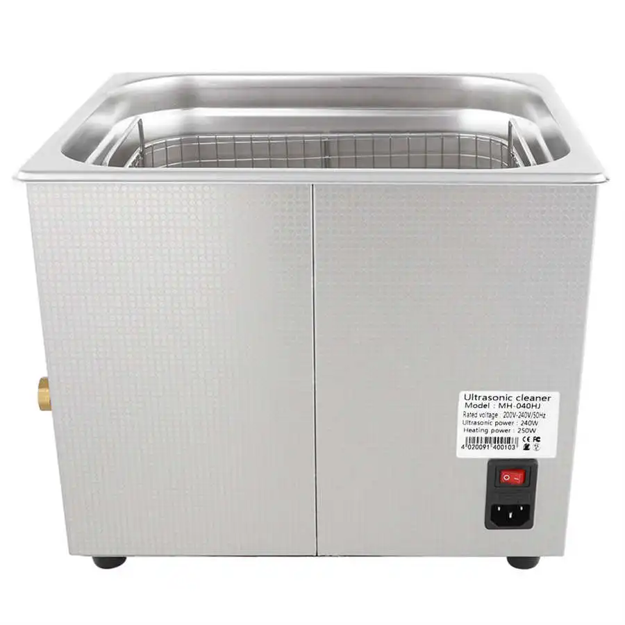 10L Механическая Ультразвуковой очиститель Нержавеющая сталь ванна с подогревом