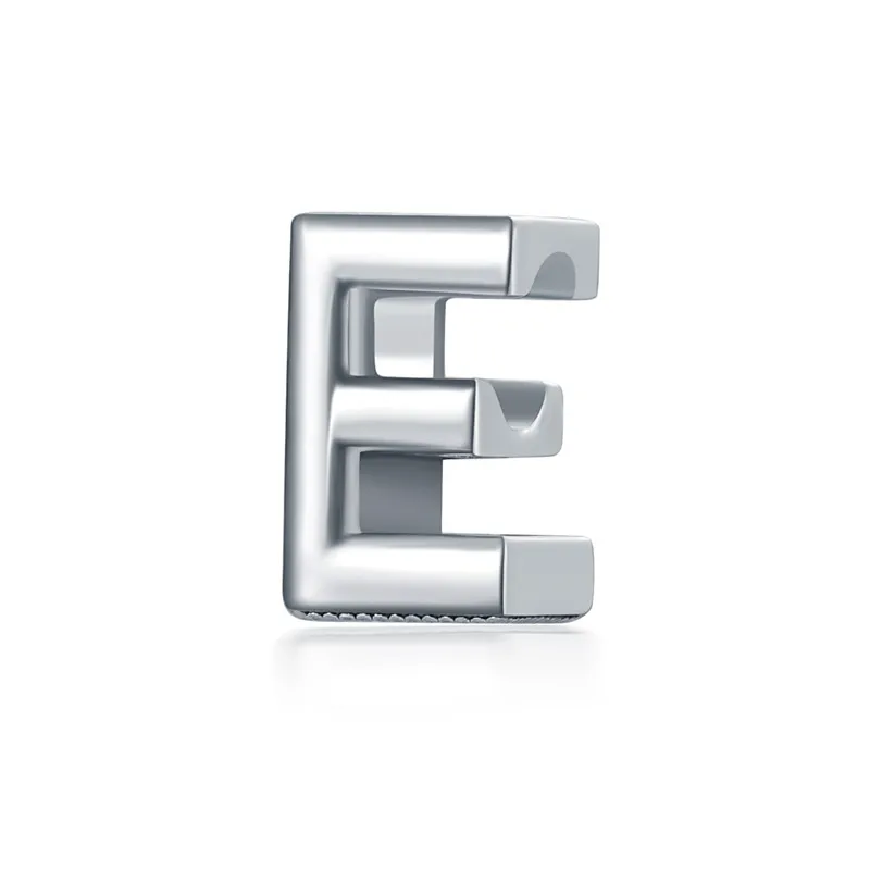 

Simple Style A-Z 26 Letter Beads Fit Original Pandora Charms for Women Girls Birthday Gift DIY Bracelets Handmade Jewelry