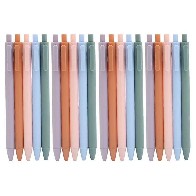 

20 Pcs Press The Gel Pens Study Stationery Office Signature Pens (Random Color)