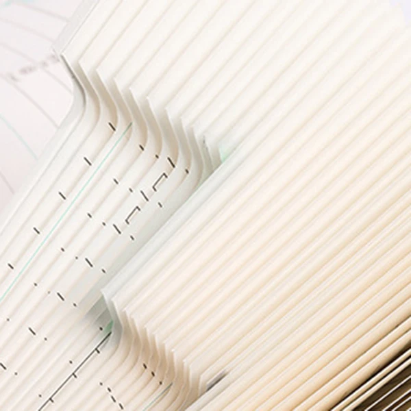 Calendar Cover Diary Notebook Pure Color Pocket DIY Weekly Schedule Planner |