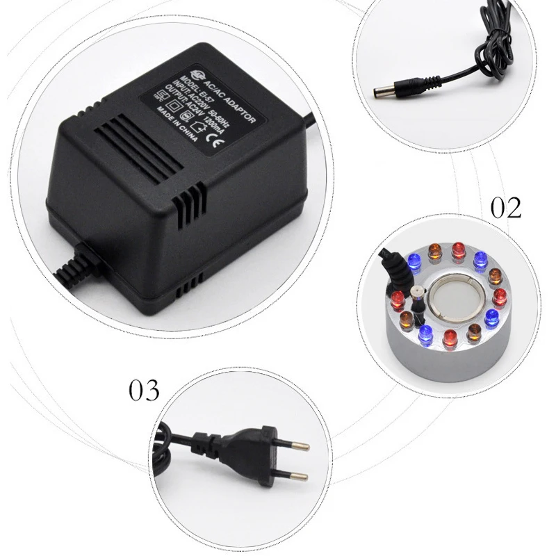 Погружной водяной микро-насос распылитель для фонтанов прудов туманная машина