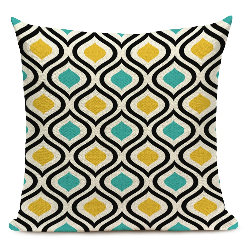 Чехлы для подушки красочный современный геометрический принт FabricArt роскошный