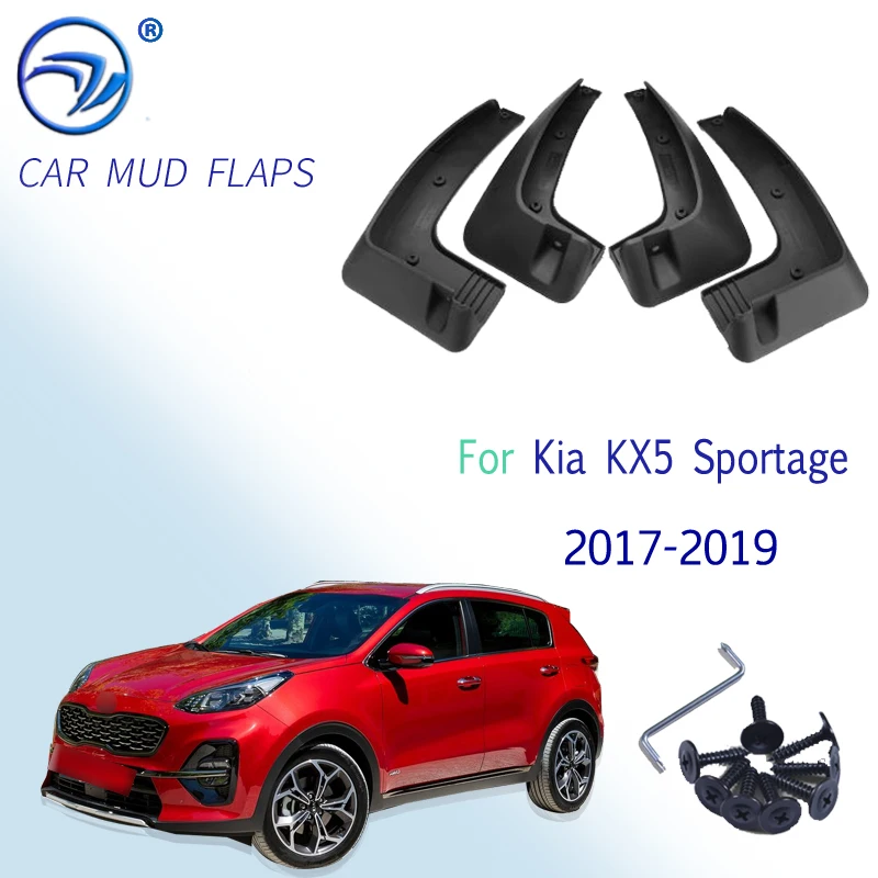 Комплект литых автомобильных брызговиков для Kia Sportage 2017 2018 2019 QL брызговики