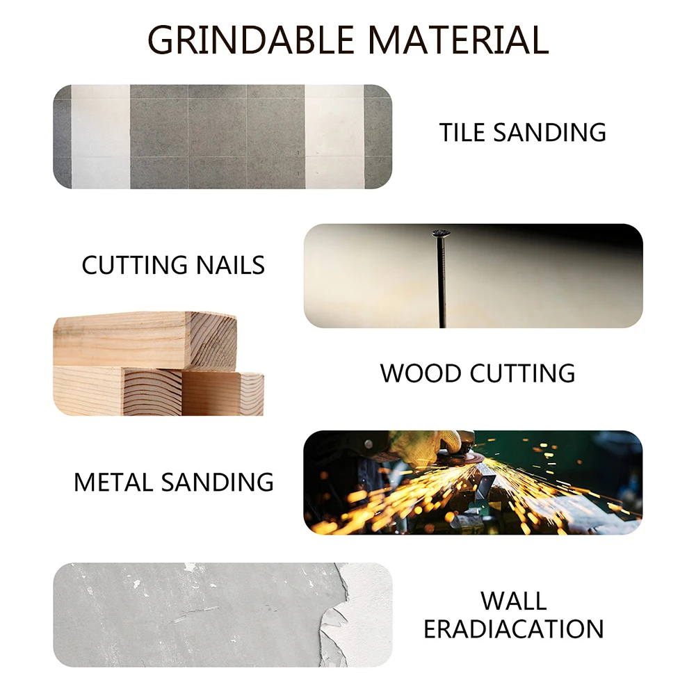 

6pcs Oscillating Blade Set Saw Blades Grinding Professional Practical Shaping Power Tool Cemented Carbide Tiles Repair Cutting