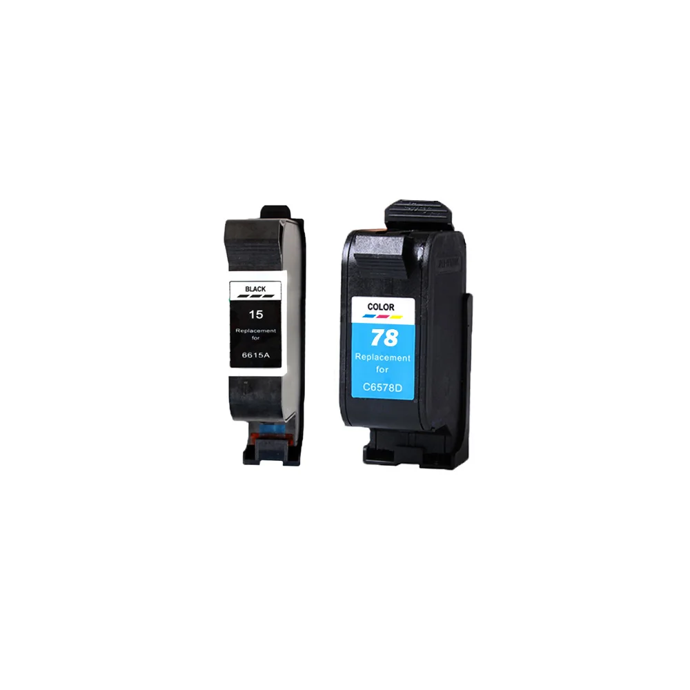 Картриджи чернильные совместимые с hp15 78 XL C6615A C6578A Deskjet 3920 Fax 1230 PSC 500 720 750 760 Officejet 950