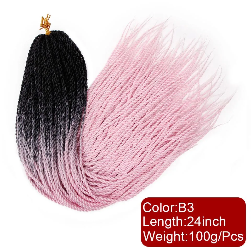 #1 Elegant MUSES 30 Корни 24 дюйма Мягкие эффектом деграде(переход от темного к Сенегальские накрученные волосы вязаная крючком коса синтетические накладные волосы, плетеные волосы, faux locs - Цвет: #1