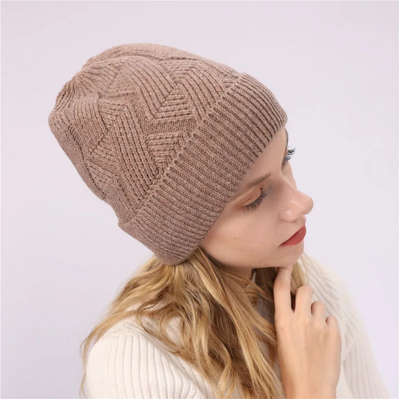 NUZADA брендовые зимние вязанные шапочки Skullies шапки s мужские женские шерстяные