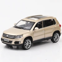 132 exquisite family cars model alloy tiguan diecasts pull back model car toy 6 door opening sound collection boyfriend gift