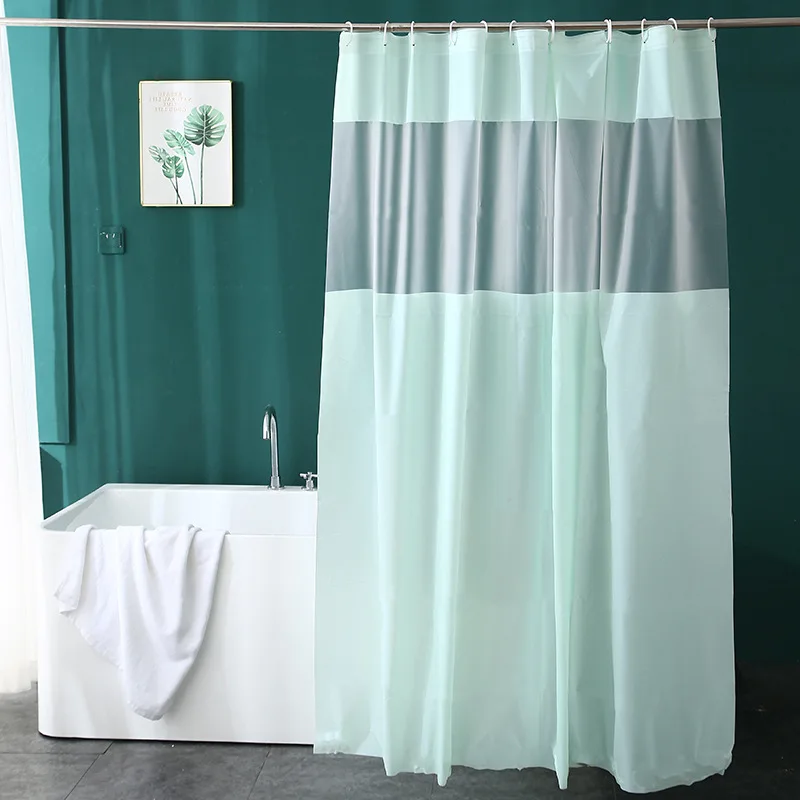 

Waterproof thickened shower curtain PEVA color matching shower curtain waterproof bathroom curtain 180*180 shower curtain