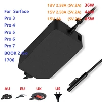 12v 15v 2 58a 4a 36w 44w 65w for microsoft surface book pro 3 pro 4 pro 5 pro 6 pro 7 power adapter surface book 1706 charger