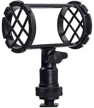 

BOYA BY-C04 Camera Microphone Shock Mount with Camera Cold Shoe Compatible with AKG D230 Senheisser ME66 Rode NTG-2 NTG-1