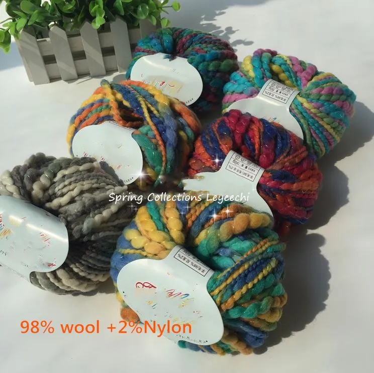 98% шерсть пряжа для вязания крючком цветная и 250 г/лот бесплатная доставка|hand knitting