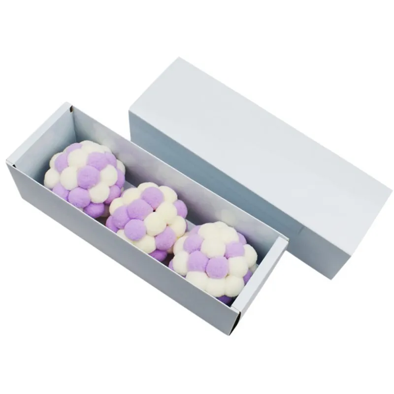 

Colorful Cat Balls Handmade Plush Bouncy Balls And Bell Interactive Toys Chewing Balls For Kittens