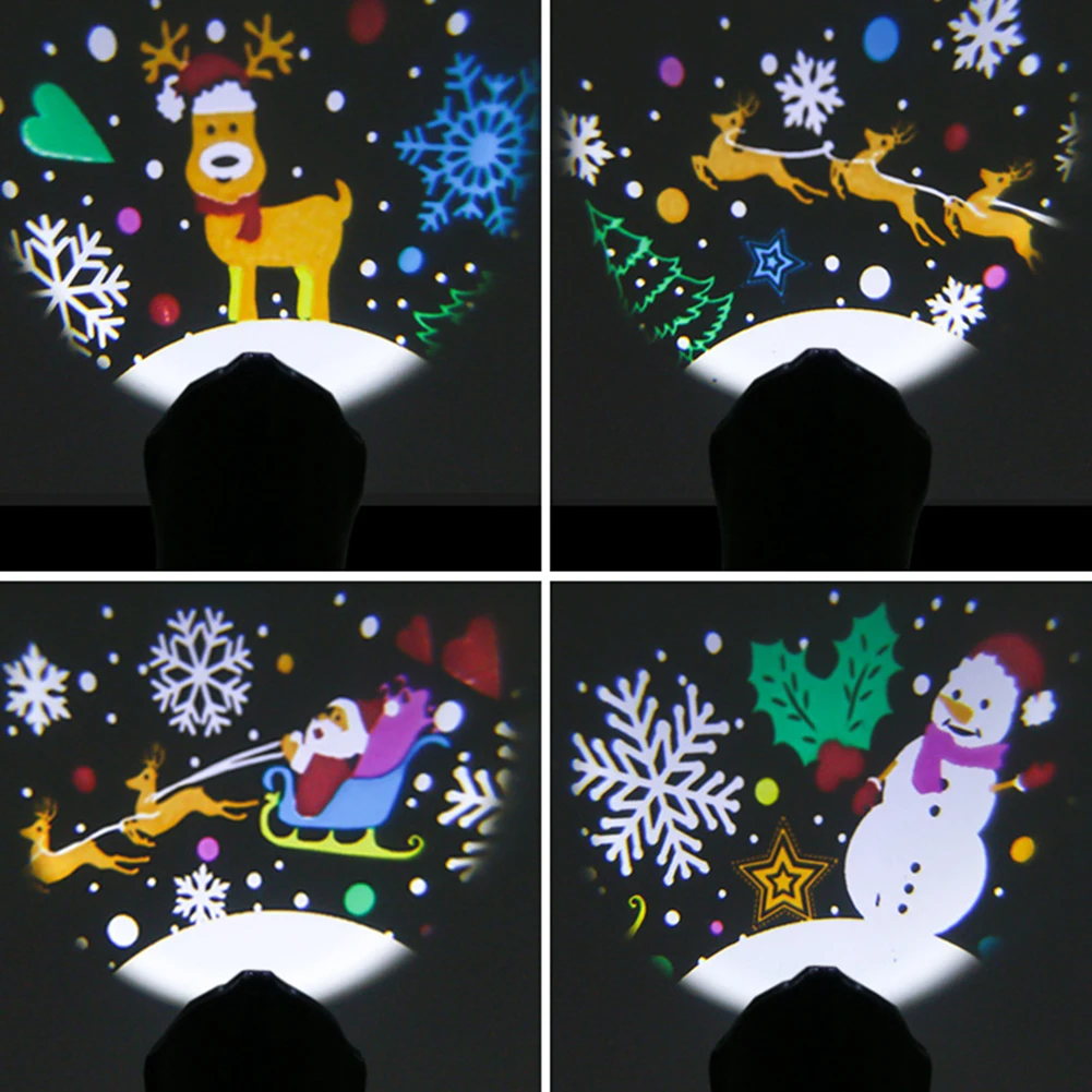 

5W 3D Christmas Animation LED Projector Lamps Stage Light Pathway Spotlight for Party KTV Bars Christmas Decoration