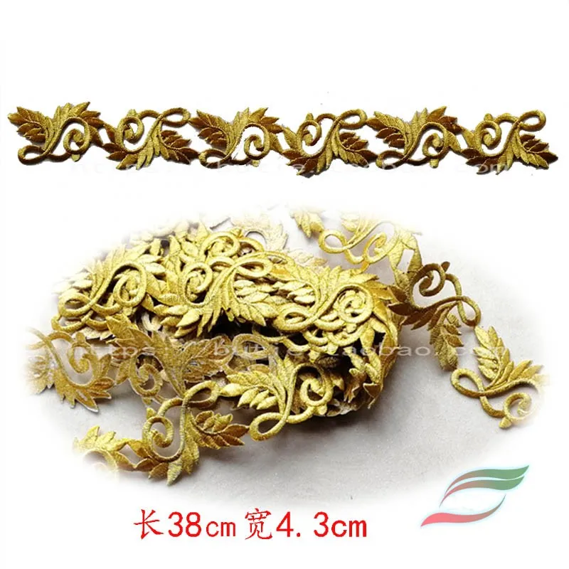 Сценическая одежда наклейки на заднюю ленту J3 полная вышивка Золотое шелковое